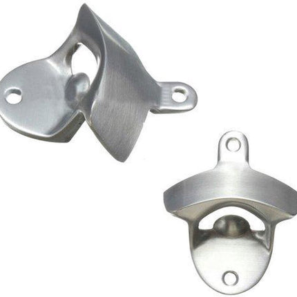 Wall Bottle Opener | Wall Bottle Opener | Wall Bottle Opener | Includes 2 Screws | Silver.