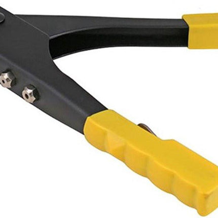 Rivet gun - Blind riveting tool - Pop rivet gun - with 4 tips for 2.4 mm, 3.2 mm, 4.0 mm, and 4.8 mm.