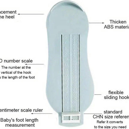 Child's Foot Measuring Tool | Child's Shoe Size Measuring Tool | Baby Shoe Measuring Tool | Baby Measurement | Pink.