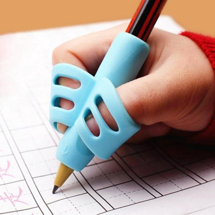 Pencil Grips | Finger Grip Writing Aids for Children & the Elderly | Pencil Holder | Pen Holder | Writing Aids | 1 Piece | Blue.