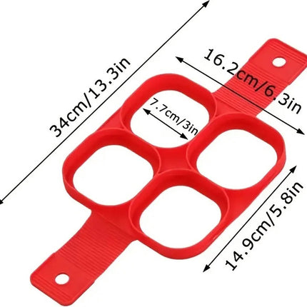 Pancake Maker | Egg Tray | Baking Pan | Egg & Pancake Baking Pan | Non-stick Coating | Flipper Baking Pan | Silicone | Square Model.