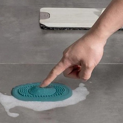 2x Luxury Shower Drain | Drain Plug | Drain | Shower Tray | Hair Stopper | Silicone | Blue.