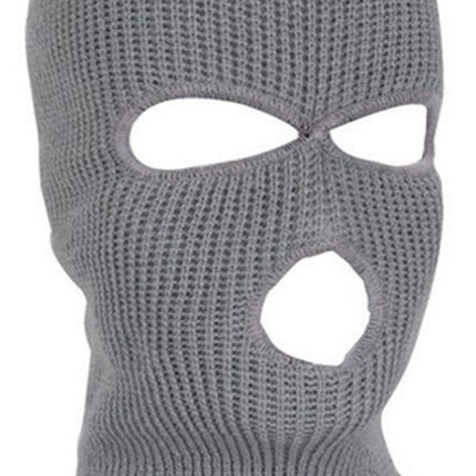 2x Facemask I Sports hat I Three-hole hat I Ski hat I Bivouac I Balaclava I One Size I Gray.