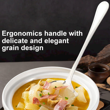 2-piece gravy spoon, small spoon with spout, 18/10 stainless steel, sauce ladle for scooping gravy and sauces, 7.87 inches.