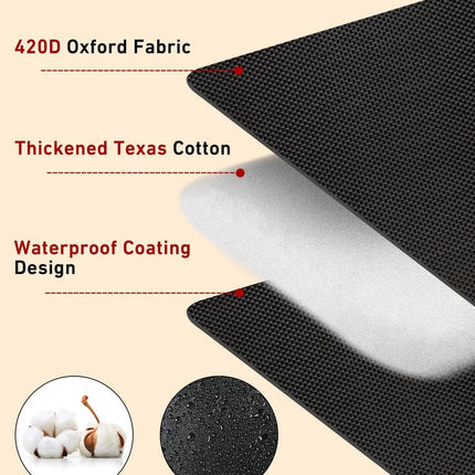 Kitchen faucet outdoor faucet covers for protection against frost in winter - 2-pack, thickened insulated pipe covers for outdoors, indispensable reusable waterproof faucet covers for garden maintenance, 15×20 cm, black.