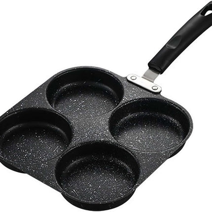 Non-stick egg pans - Cast iron egg frying pan - Breakfast burger egg pancake maker - for fried eggs, pancakes - Suitable for gas stoves and induction cooktops.