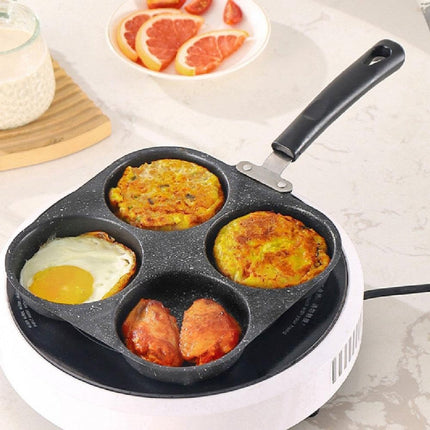 Non-stick egg pans - Cast iron egg frying pan - Breakfast burger egg pancake maker - for fried eggs, pancakes - Suitable for gas stoves and induction cooktops.