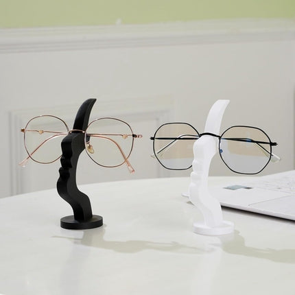 Glasses Stand - Glasses Holder - Decorative Glasses Stand and Desk Organizer - Unique Glasses Display Rack - For home, office, and bedroom, nice gift for glasses enthusiasts (black).