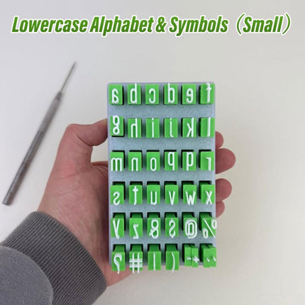 Alphabet Stamps – Lowercase letters, for clay pots/fondant, DIY, 26 alphabet book.