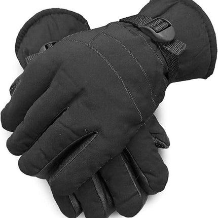 Warm, waterproof men's winter ski gloves with full fleece lining.