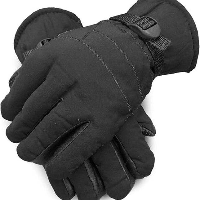 Warm, waterproof men's winter ski gloves with full fleece lining.
