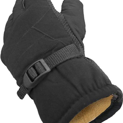 Warm, waterproof men's winter ski gloves with full fleece lining.