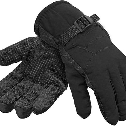 Warm, waterproof men's winter ski gloves with full fleece lining.