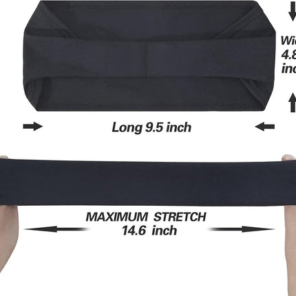 Men's Headbands - 5-pack - Sweat-wicking headbands for men - Suitable for running, cycling, basketball, yoga, fitness training - Elastic unisex headbands.