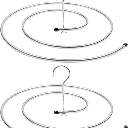 Spiral Drying Rack - 2-Piece Set - Windproof - For Bedding, Towels & Clothing - Rotatable & Space-Saving.