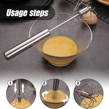 Egg whisk - Egg beater - Whipped cream whisk - Mini whisk - Milk frother - Manual - mixing, beating, whisking and stirring (25 cm).