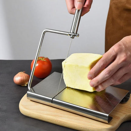 Cheese Slicer with Measuring Scale - 6 Interchangeable Blades - Precision Cutting - Dishwasher Safe - Cheese Lovers & Home Use.