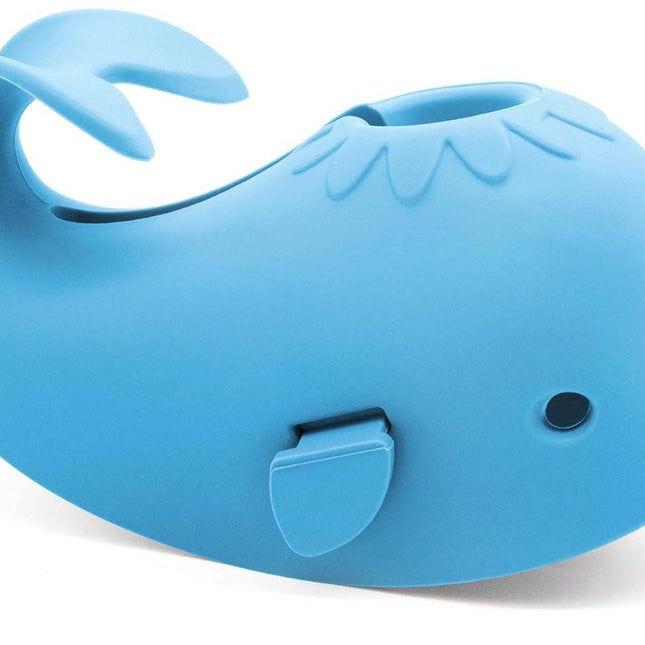 Bath Faucet Cover - Soft silicone safety protector for children, toddlers, and babies - Cute whale design, nice bath gift for children - blue.