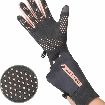 Warm winter gloves - Touchscreen operation - Warm fleece lining, Windproof - Suitable for cycling and driving, Non-slip black.