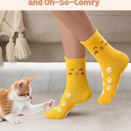 Cat socks - Funny, new gifts for animal lovers - Ultra-soft and comfortable design - Unique gift for mother, wife, and girlfriend - Christmas gifts and birthday gifts.