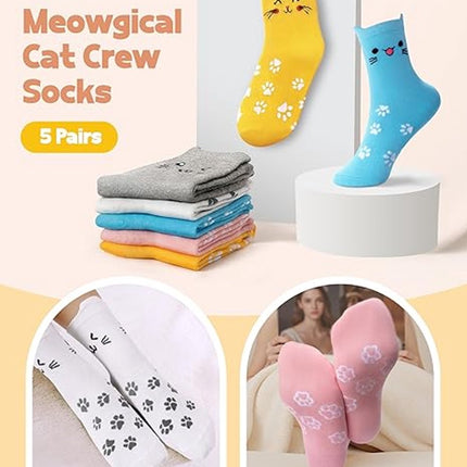 Cat socks - Funny, new gifts for animal lovers - Ultra-soft and comfortable design - Unique gift for mother, wife, and girlfriend - Christmas gifts and birthday gifts.