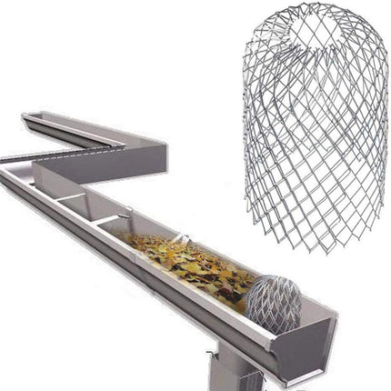 Gutter Leaf Filter 4-piece – Wire Mesh Guard, 10x17cm, gutter protector.