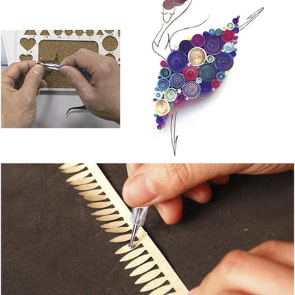 10-piece pointillism tool set - relief pens - tracing pens - suitable for rock painting, nail art, pottery, clay modeling, carbon transfer paper, decorations and DIY art and crafts (blue, wood).