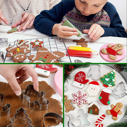 Cookie Cutters - Cookie Molds - 6 Molds for Cookies - Christmas Cookies - Christmas Cookie Cutters - For Gingerbread and Cookies During the Holidays.