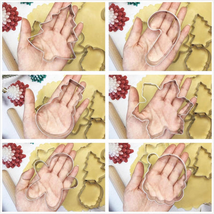 Cookie Cutters - Cookie Molds - 6 Molds for Cookies - Christmas Cookies - Christmas Cookie Cutters - For Gingerbread and Cookies During the Holidays.
