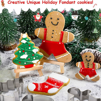 Cookie Cutters - Cookie Molds - 6 Molds for Cookies - Christmas Cookies - Christmas Cookie Cutters - For Gingerbread and Cookies During the Holidays.