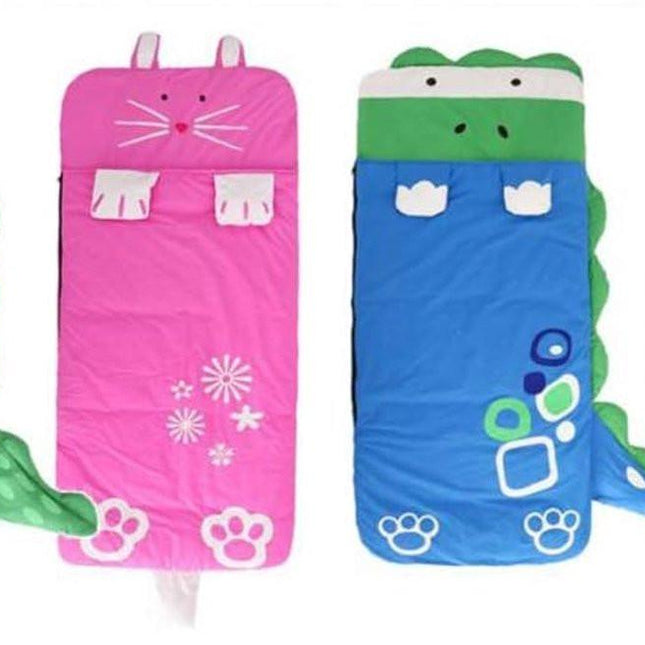 Children's Sleeping Bag 160x60cm – Cartoons, soft warm, pink.