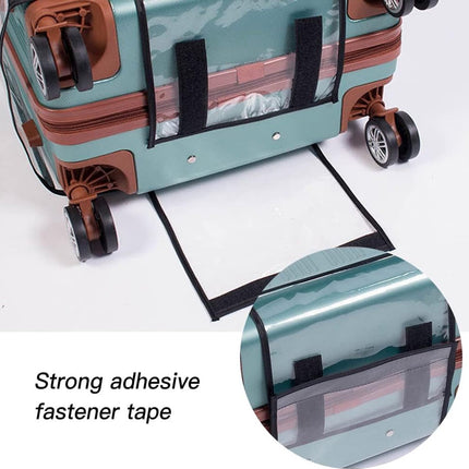 Transparent PVC Suitcase Protective Cover - 22 Inch - Anti-Dirt & Anti-Abrasion Dust Cover.