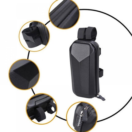 Waterproof storage bag for scooters - Hard scooter handlebar bag - Front bag for electric scooter - Accessories for adult scooters.