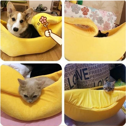 Cat Basket - Creative Cat Basket - and Cat Kennel - Warm and soft plush puppy mat - Cute fruit design for cats, kittens and dogs - 55 x 20 x 15 cm(M).
