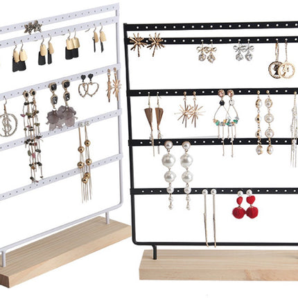 Jewelry Stand - White Jewelry Stand - with 110 Holes - Jewelry Stand - Jewelry Organizer - Holder for Watches/Bracelets/Necklaces - Jewelry Rack - Stair Organizer, Jewelry Stand, Display Stand - White.
