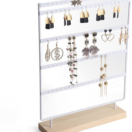 Jewelry Stand - White Jewelry Stand - with 110 Holes - Jewelry Stand - Jewelry Organizer - Holder for Watches/Bracelets/Necklaces - Jewelry Rack - Stair Organizer, Jewelry Stand, Display Stand - White.