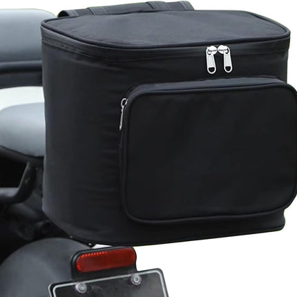 Motorcycle Saddle Bag - Road Bike Small Saddle Bag - Motorcycle Storage Bag - Waterproof Back Bag - Adventure Travel Organizer - Rugged Motorcycle Equipment - Touring Carrier for Helmet, Tools, Helmet, Outdoor Gear, Rear Seat