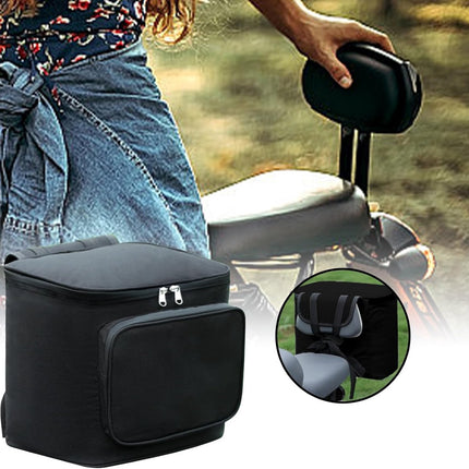 Motorcycle Saddle Bag - Road Bike Small Saddle Bag - Motorcycle Storage Bag - Waterproof Back Bag - Adventure Travel Organizer - Rugged Motorcycle Equipment - Touring Carrier for Helmet, Tools, Helmet, Outdoor Gear, Rear Seat.