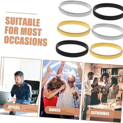 Sleeve holders 3 pairs – Non-slip, elastic, for long sleeves.