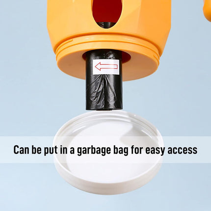 Cat Litter Scoop - Cat Litter Scoop with Collection Bin - Innovative Cat Litter Scoop Set with Waste Bin - Removable Scoop Holder - Large Capacity & Foldable (Yellow).