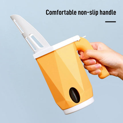 Cat Litter Scoop - Cat Litter Scoop with Collection Bin - Innovative Cat Litter Scoop Set with Waste Bin - Removable Scoop Holder - Large Capacity & Foldable (Yellow).