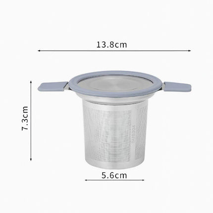 Tea infuser strainers - Stainless steel loose tea strainer with heat-resistant double handles - Extra fine mesh ball strainers - Diffuser holder filter for mugs.