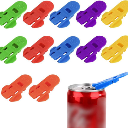 12-piece Getränkedosenöffner-Set – from Plastic – supplied for Cola, Beer, Fresh Drinks, Lemonade usw., single Dosenöffner.