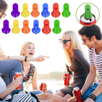 12-piece Getränkedosenöffner-Set – from Plastic – supplied for Cola, Beer, Fresh Drinks, Lemonade usw., single Dosenöffner.