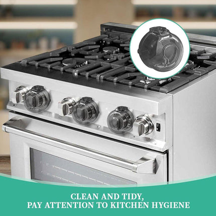 Child-safe Stove Knob 5-pack – With lock, universal, black.
