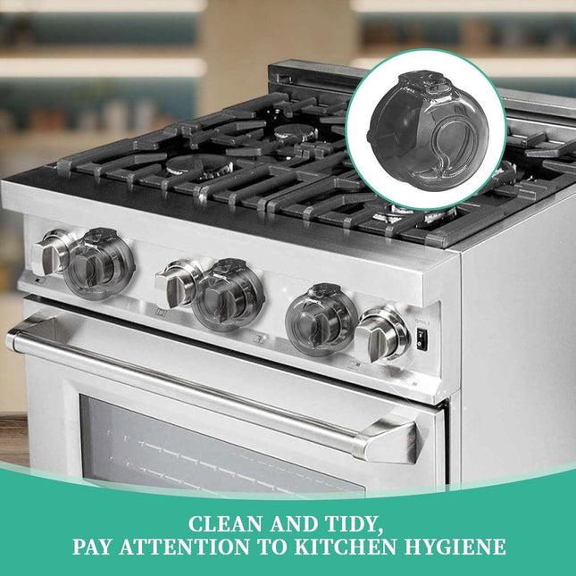 Child-safe Stove Knob 5-pack – With lock, universal, black.