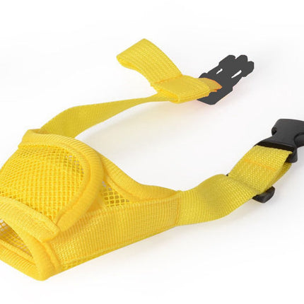 Muzzle for dogs - Soft, breathable - Small dogs, size L yellow.