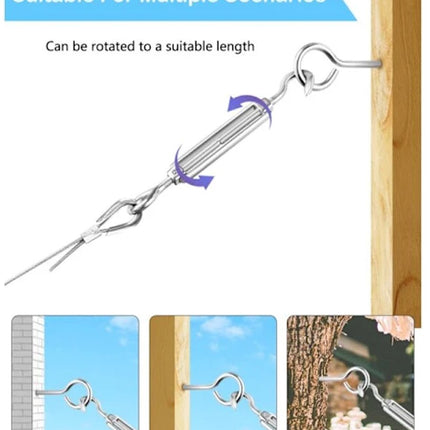 Stainless Steel Thread Set – 30M×2mm, with M5 Spanner, for plants.