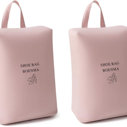 2-piece shoe bag - Travel and home organization - Sealed and waterproof shoe bag - breathable and odor-free for freshness (off-white).