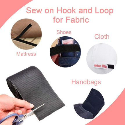 Edge banding 10cm x 2m – Black nylon, non-adhesive, for sewing.